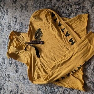 Disney The Lion King Hood Crop long sleeve shirt yellow hakuna matata